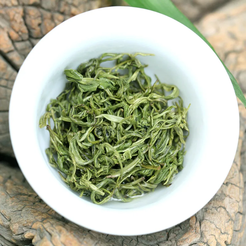 Китайский зеленый чай Bi-luo-chun, 250 г, настоящий органический,, Ранняя весна, зеленый чай для похудения, забота о здоровье