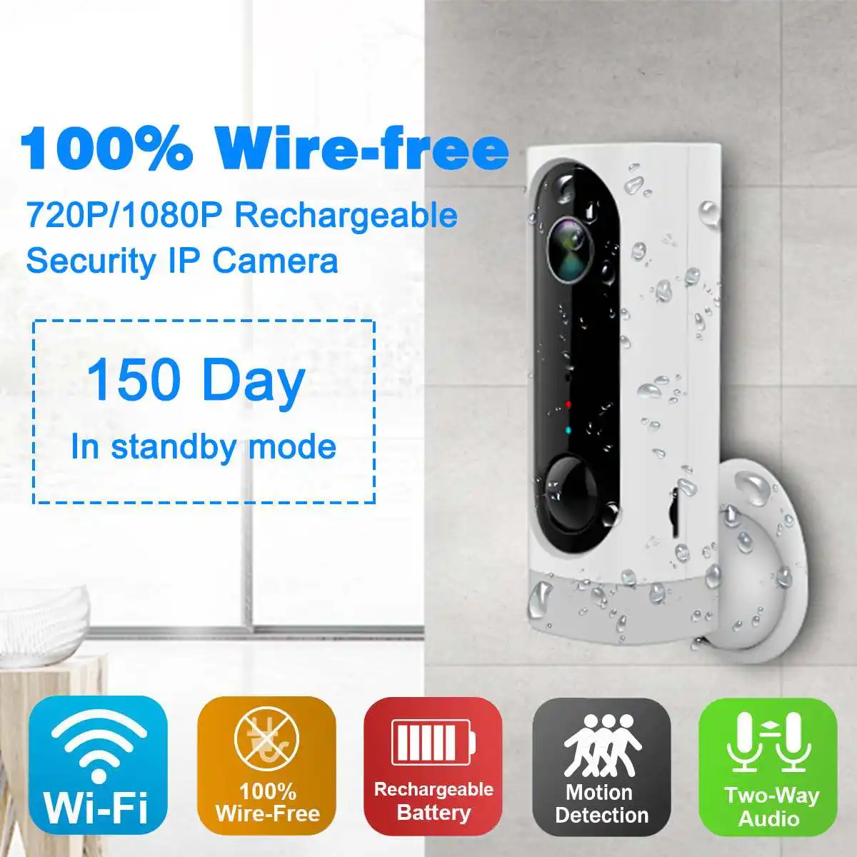

Security Camera Wireless IP Camera Remote Monitoring Video Solar Camera Wifi Camera Wifi Alarm System Infrared Imager