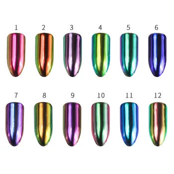 

1 PC Nail Rainbow Powder 0.1g Armored Rainbow Powder Mermaid Powder Mirror Powder Nail Neon Powder CC204
