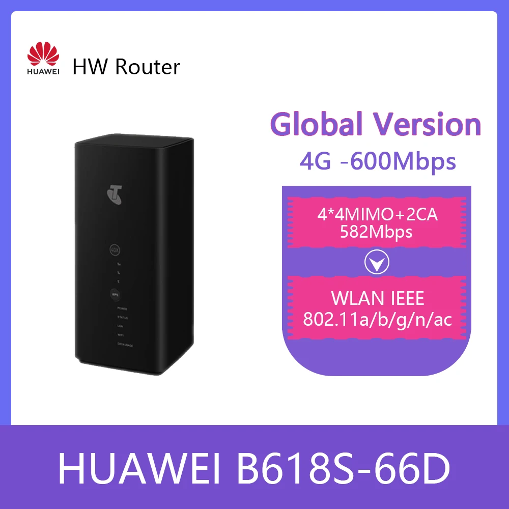

Разблокированный Huawei B618 B618S-66D Cat11 600 Мбит/с 4G lterвнешний CPE 4G LTE маршрутизатор pk b715 b818