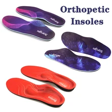BANGNI Orthopedic Insoles for Severe Moderate Flat Feet Orthotic Arch Support Heel Pain Plantar Fasciitis Shoes Pad Men Women