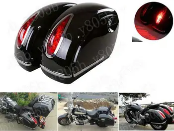 

Universal Hard Saddle bags Side Box For Suzuki Boulevard C50 Volusia 800 C90 M109R C109 Marauder 800 M50 Intruder LC1500