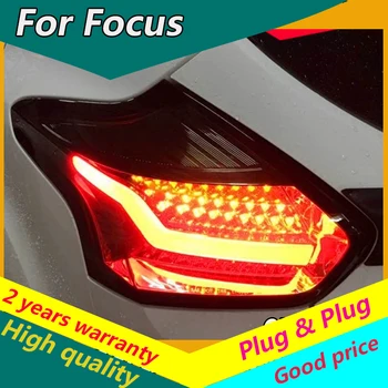 

KOWELL Car Styling for Ford Focus 2 taillights 2015 2016 2017 2018 LED Tail Lamp rear trunk lamp cover drl+signal+brake+reverse