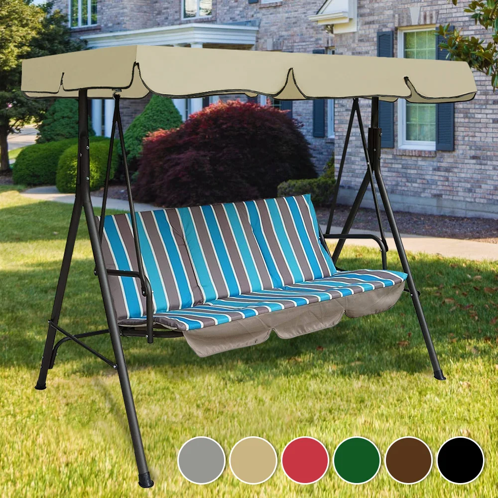 Cubierta superior del dosel de columpio para jardín, silla columpio impermeable para exteriores, toldo de tejado para Hamaca, toldo de repuesto para silla columpio