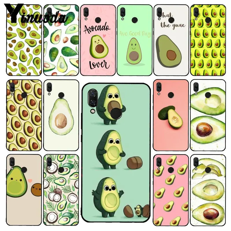 

Yinuoda avocado aesthetic Gteen Fruit Food Phone Case for Xiaomi Redmi Note 7 5 4 Redmi 5plus 6A Note8 4X Note8Pro