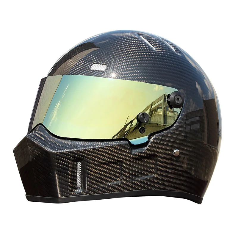 Высокое качество унисекс DOT утвержден мотоциклетный шлем мотокросса из углеродного волокна полное лицо внедорожных гоночных автомобилей картинг шлем