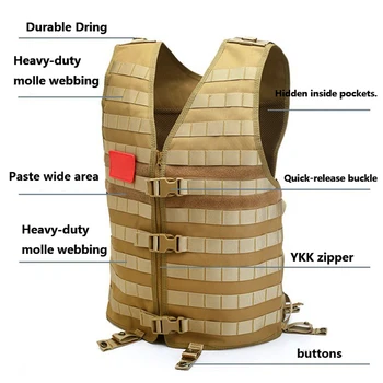 

New Hot 1Pcs Lightweight Modoular Tactical Vest MTV - Tan/Olive Drab