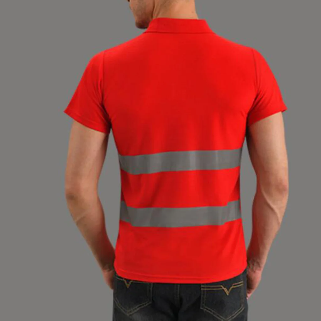 Hi Vis футболка Светоотражающая короткий рукав, чтобы вы были заметны