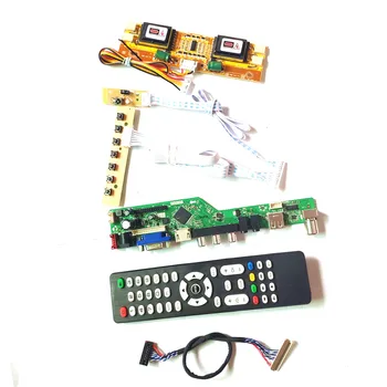 

For L170E3 EC-1/EC-4 LCD panel monitor T.V53 drive card board HDMI VGA USB AV LVDS 4CCFL 30Pin keyboard+Remote+Inverter DIY kit