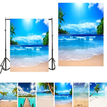 

Photography Background 150*210cm Beach Scenery Photography Backdrops Photo Vinyl Background Studio Prop