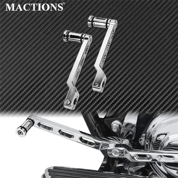 

Motorcycle Chrome Heel/Toe Shift Lever With Shifter Peg For Harley Touring Softail Glide Custom Road King Street Glide