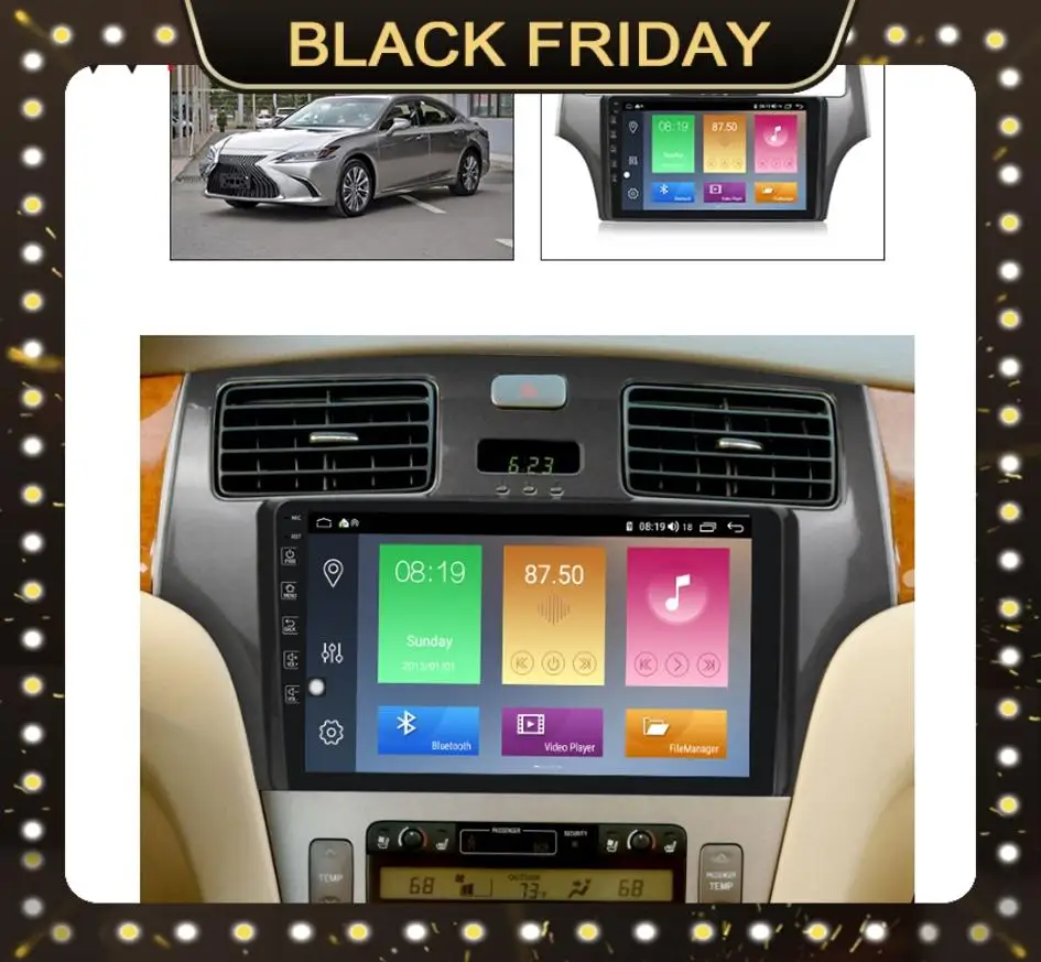 

Android 10 PX6 Car GPS Navigation For Lexus ES250 ES300 ES330 2001-2006 Car DVD Auto Radio Multimedia Player HeadUnit 2Din 2 DIN