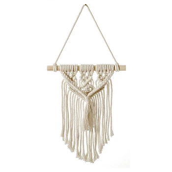 

Bohemia Macrame Wall Hanging, Woven Wall Art Decorative Tapestry for Bedroom Living Room Wedding