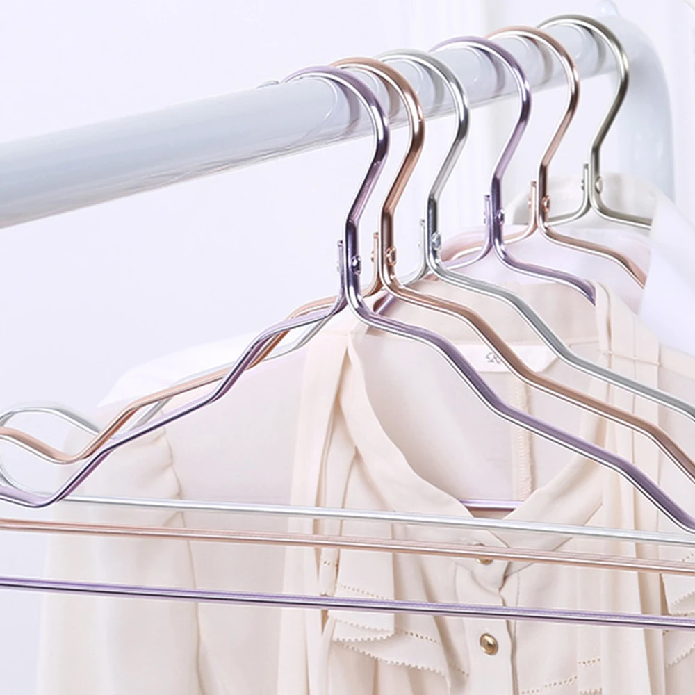 Прочный металлический сплав алюминия Одежда Вешалка Органайзер для шкафа юбка для взрослых Одежда Полотенца стеллаж для выкладки товара Вешалка 5 шт
