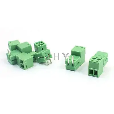 5 шт. 300V 6A 3 мм шаг 2 Pin х позиционный Выключатель PCB Винтовые клеммы