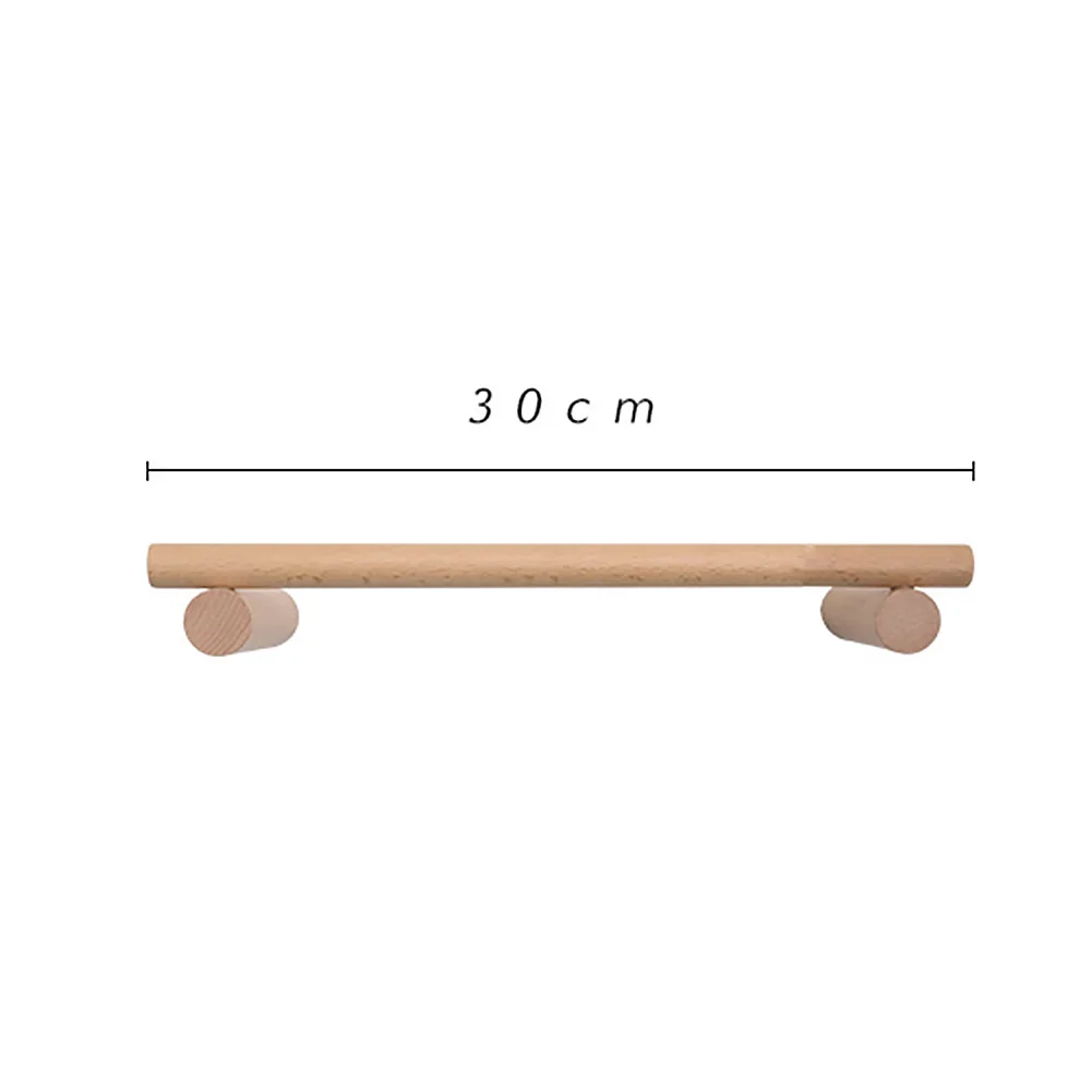 

Wall Mounted Bathroom Shelf Wood Save Space Easy Install Towel Rack Hanging Organiser Solid Decoration Storage Home Clothing
