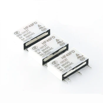 

20PCS/lot Relay HF49FD-005-1H12T HF49FD-012-1H12T HF49FD-024-1H12T 4PIN 5A