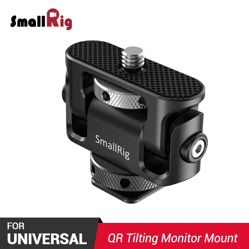 

SmallRig Tilting Monitor Mount w/ Cold Shoe Quick Release EVF Mount Monitor Holder for Flash Light , Microphone DIY Options 2431