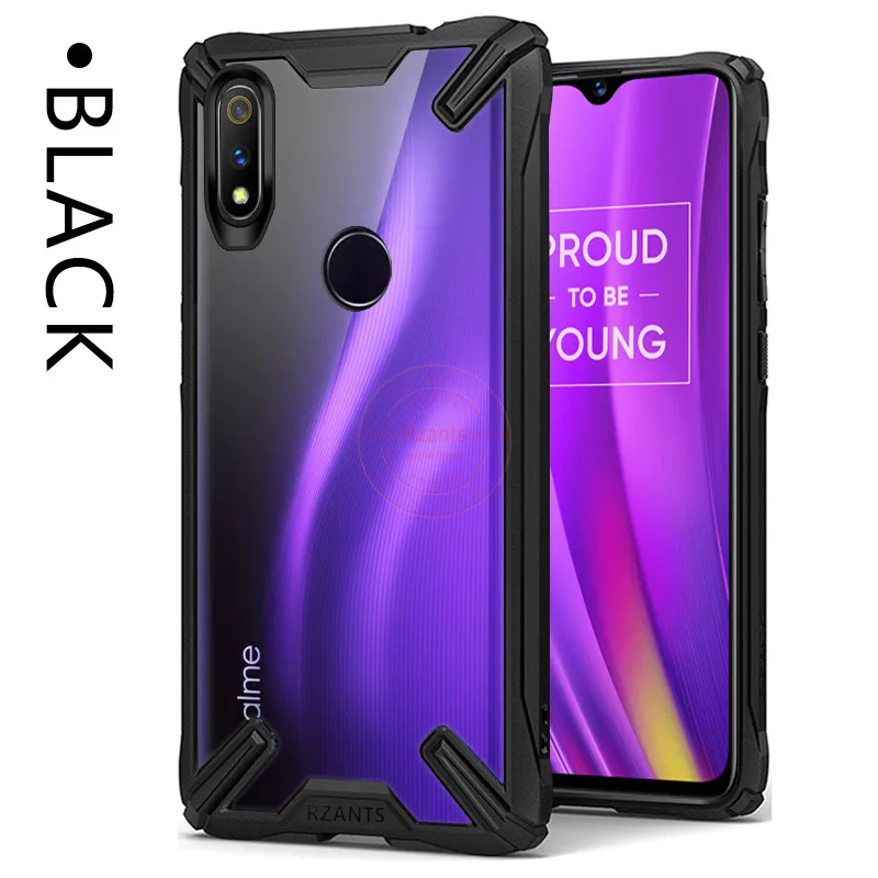 Противоударный армированный силиконовый чехол для OPPO Realme 3 прозрачные чехлы для OPPO Realme 3 Pro роскошный акриловый чехол из ТПУ
