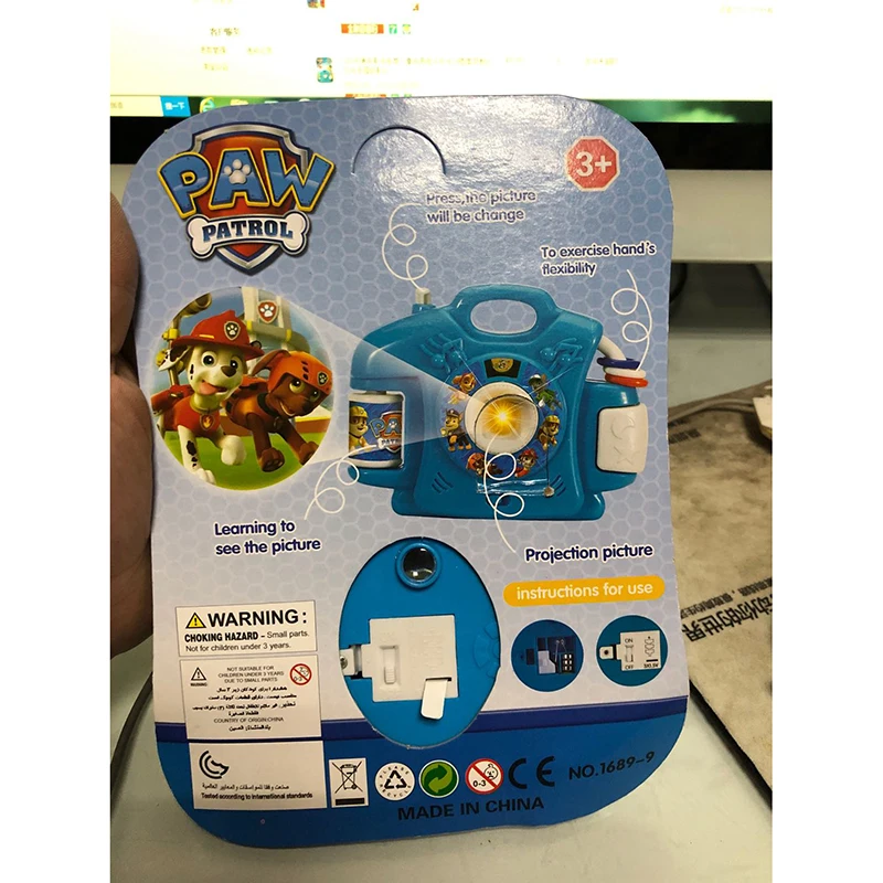 PAW PATROL, 3D проекционная камера, Аниме фигурки, мультфильм, 8 моделей, детские игрушки, камера, подарок для ребенка, камера для детей