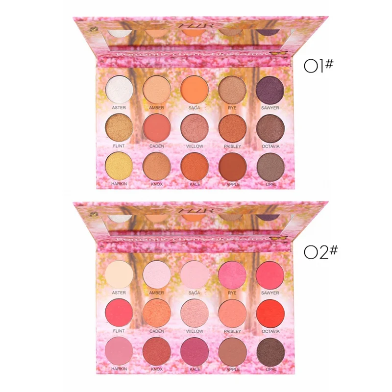 15-color Pearlescent Eye Shadow Palette Waterproof Anti-fouling Lasting Not Blooming Easy Dyeable Matte Eye Shadow Tray