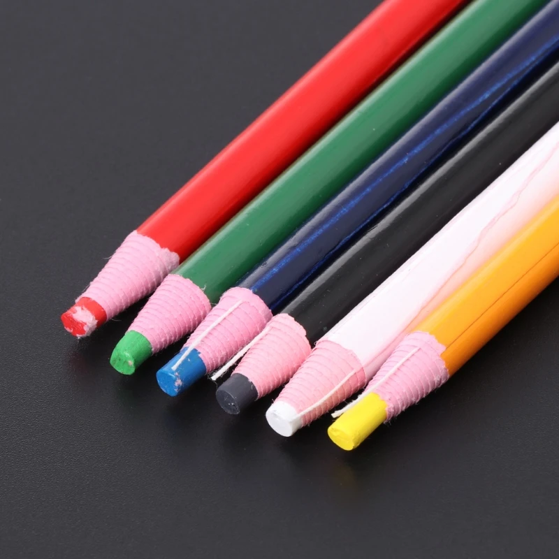6 Colors Markers For Metal Glass Fabric China Graph Peel Off Grease Wax Pencil L4MD