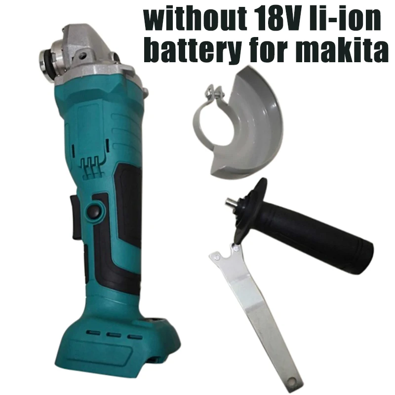 

100mm 18V Brushless Wireless Impact Angle Grinder Head Tools Kit Without Battery Angle Grinder Head Kit For Home Diy Tools Part