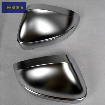 

fit for Audi RS4 S4 A4 B9 without side assist car mirror cover cap housing electroplating aluminum matte silver
