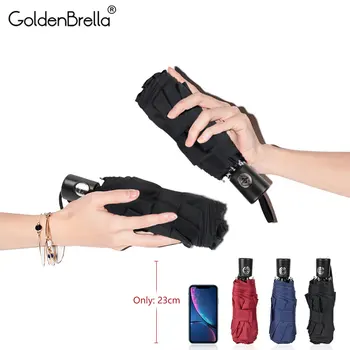 

Mini Automatic Umbrella Rain Women 5Folding Fashion Small Umbrella Women Ultralight UV Parasol Travel Outdoor Kids Men Umbrella