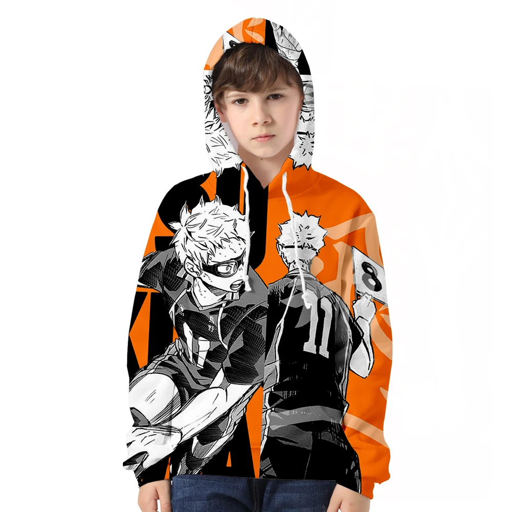 Haikyuu/Толстовка для костюмированной вечеринки детей 3 13 лет Детский свитер новая