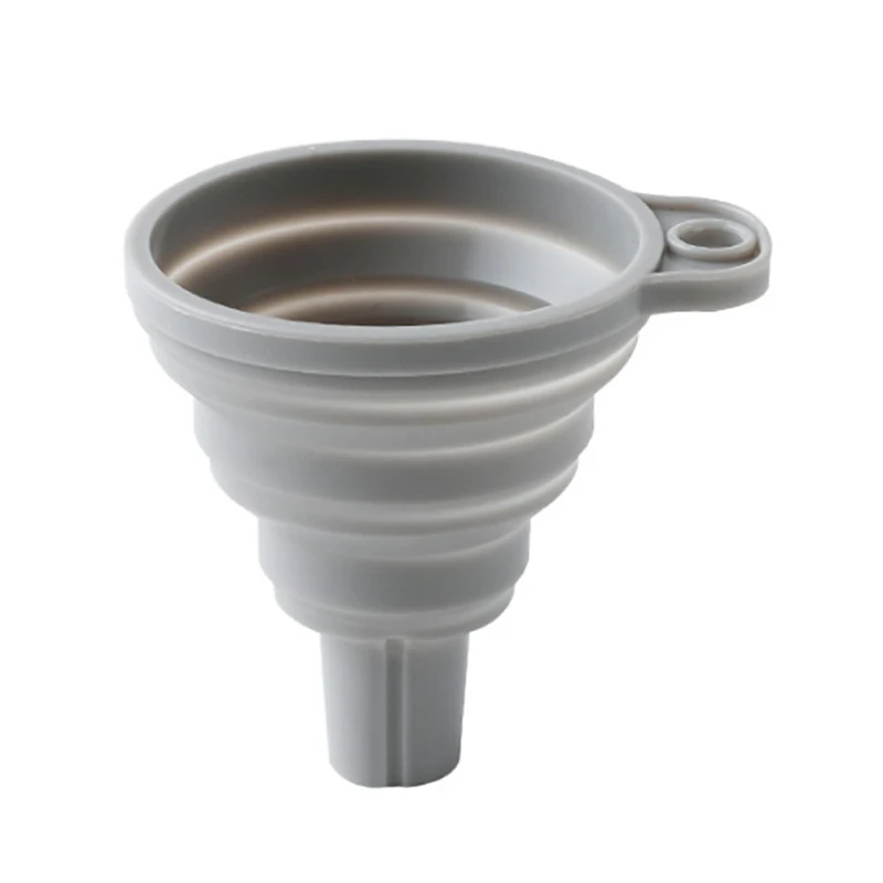 

Silicone Collapsible Retractable Funnel Folding Funnel For Liquid And Powder Transfer Kitchen Liquid Oil Dispensing Tool