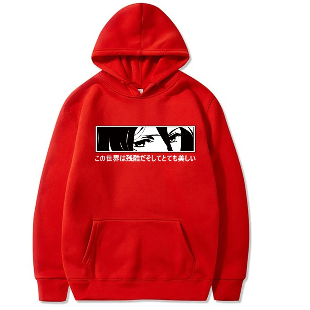 Attack on Titan Hoodie Japanese Anime Long Sleeves Loose Sweatshirt Unisex Clothes hoodies  man hoodies  anime hoodie 2021 2