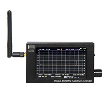 Analisador de espectro gs100 35-4400mhz tft lcd tela portátil analisador de espectro caixa de alumínio ferramenta de utilidade multifuncional