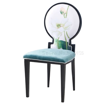 

Chairs modern minimalist classical iron restaurant box banquet table and chair hot pot dining