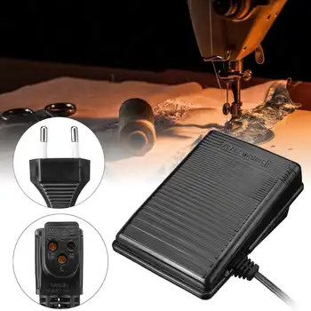 

EU plug 200-240V Household Sewing Machine Foot Control Pedal With Power Cord Presser Foot Sewing Machine Foot Control Pedal