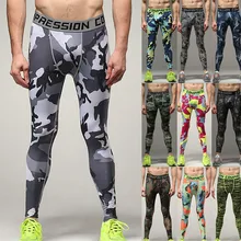 Камуфляжные леггинсы, мужские спортивные компрессионные штаны, баскетбольные тренировочные штаны, штаны для бега, фитнеса