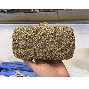 

Latest Luxury Handbags Women Bags Designer High Quality Bridal Wedding Elegant Party Fashion Women Crystal Prom Clutch Purse