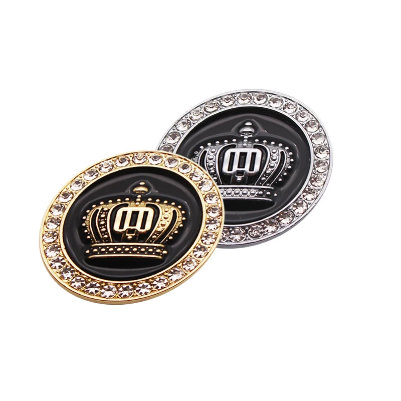 Новинка 1 шт. автомобильный Стайлинг Металлическая корона VIP значок наклейка