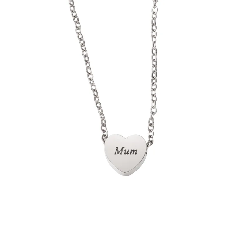 Buy Sterling Silver Cute Moon and Heart Necklace Thank You so Much Card  Gift for Mum, Sister, Daughter, Bestie Etc Gifts for Her Online in India -  Etsy