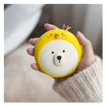 Теплый зимний обогреватель для рук с милым медведем, портативный мини-подогреватель для рук, USB, зарядка для мобильных устройств, удобный теплый подогреватель для малышей