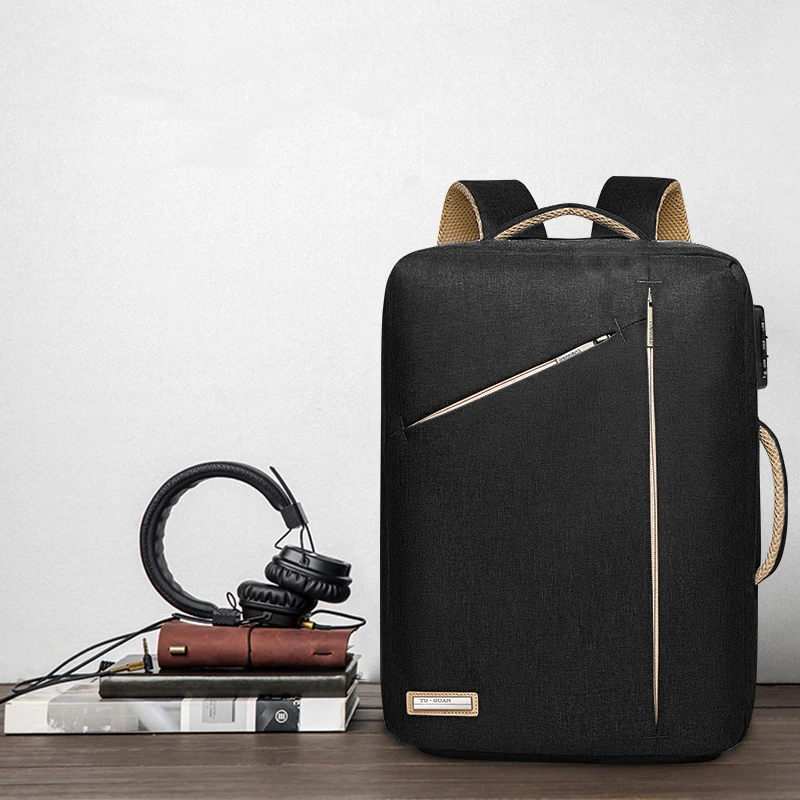 

TG 2 use Backpack Hand Bag With Password Lock Business Back Bag Luxury 15.6' Laptop Anti-Theft Waterproof Brief Case Travel