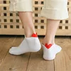 6 Pairs Women Socks Harajuku Female Cotton Ankle Socks White Heart Socks Cute Girls Students Comfortable heart Short Socks ► Photo 3/6