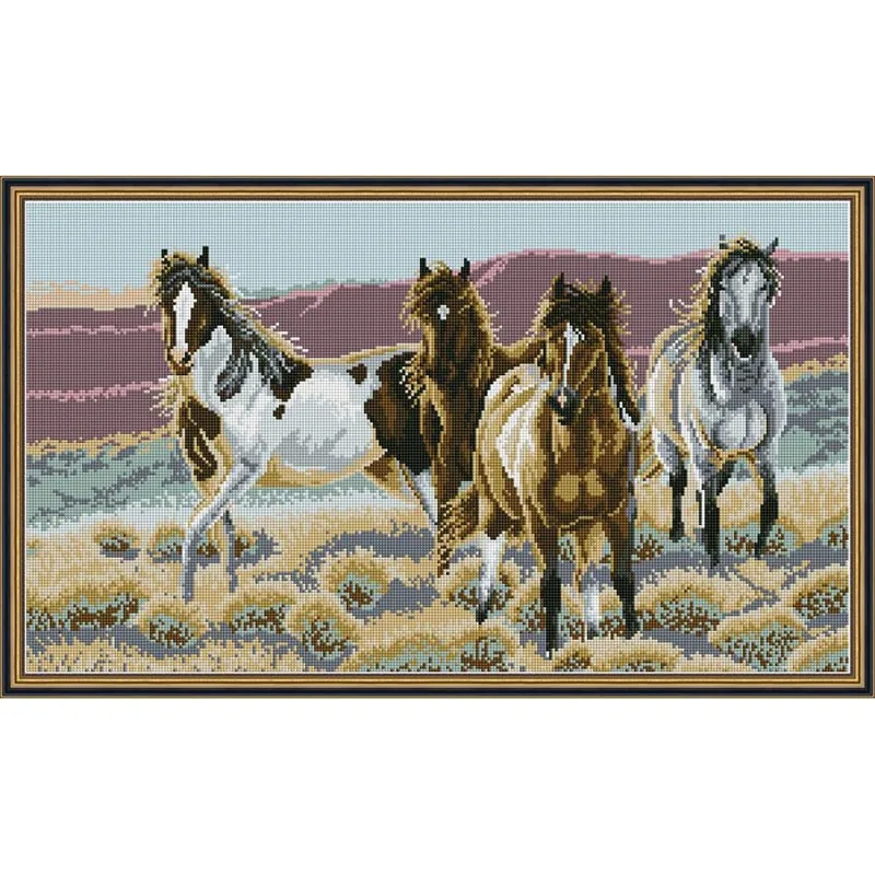 

Everlasting love The four horses Chinese 5d diamond painting full square christmas decorations for home wedding decoration gift