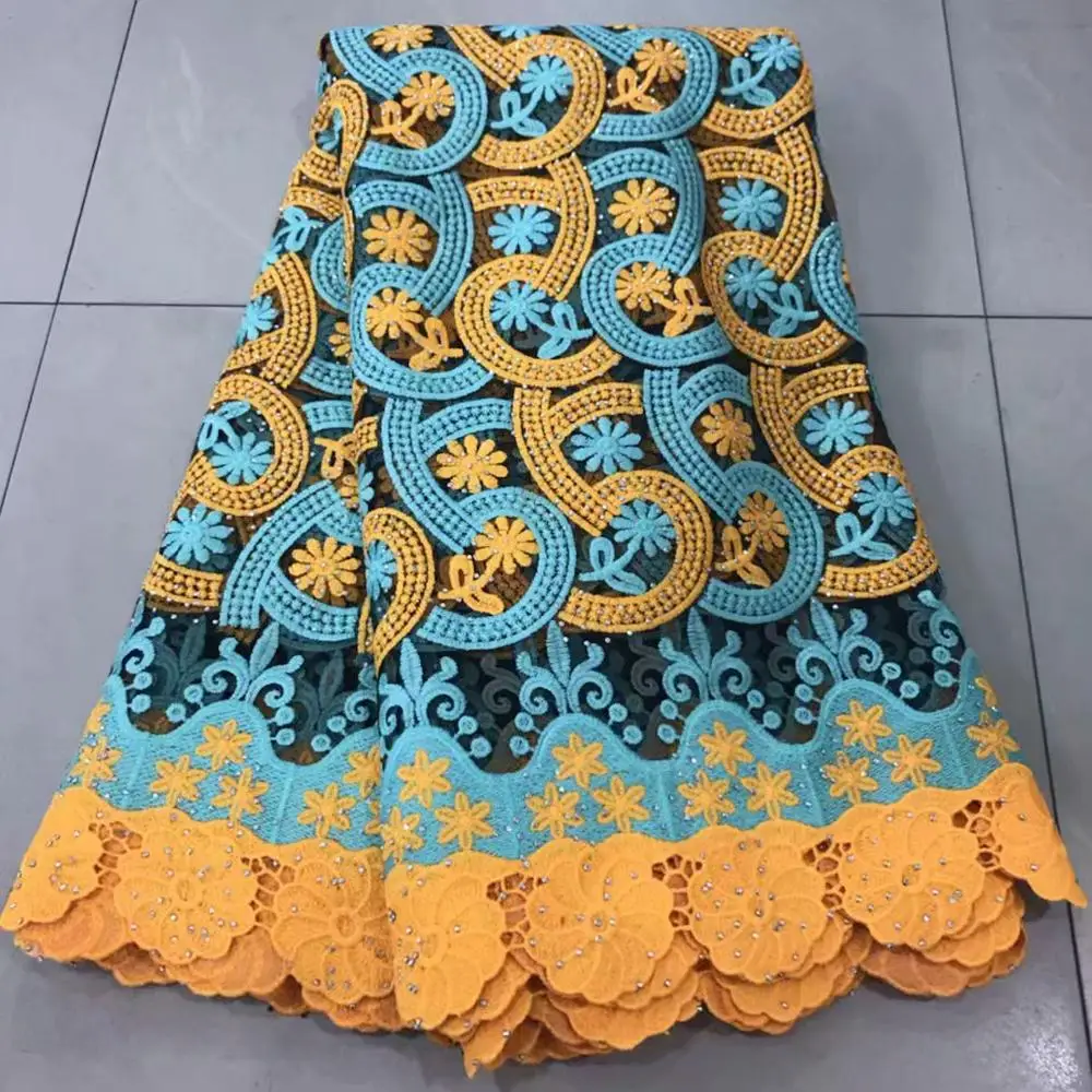 

Hot sales2019Latest African french net lace tulle lace fabric with stones for Christmas party Dresses Winn361v