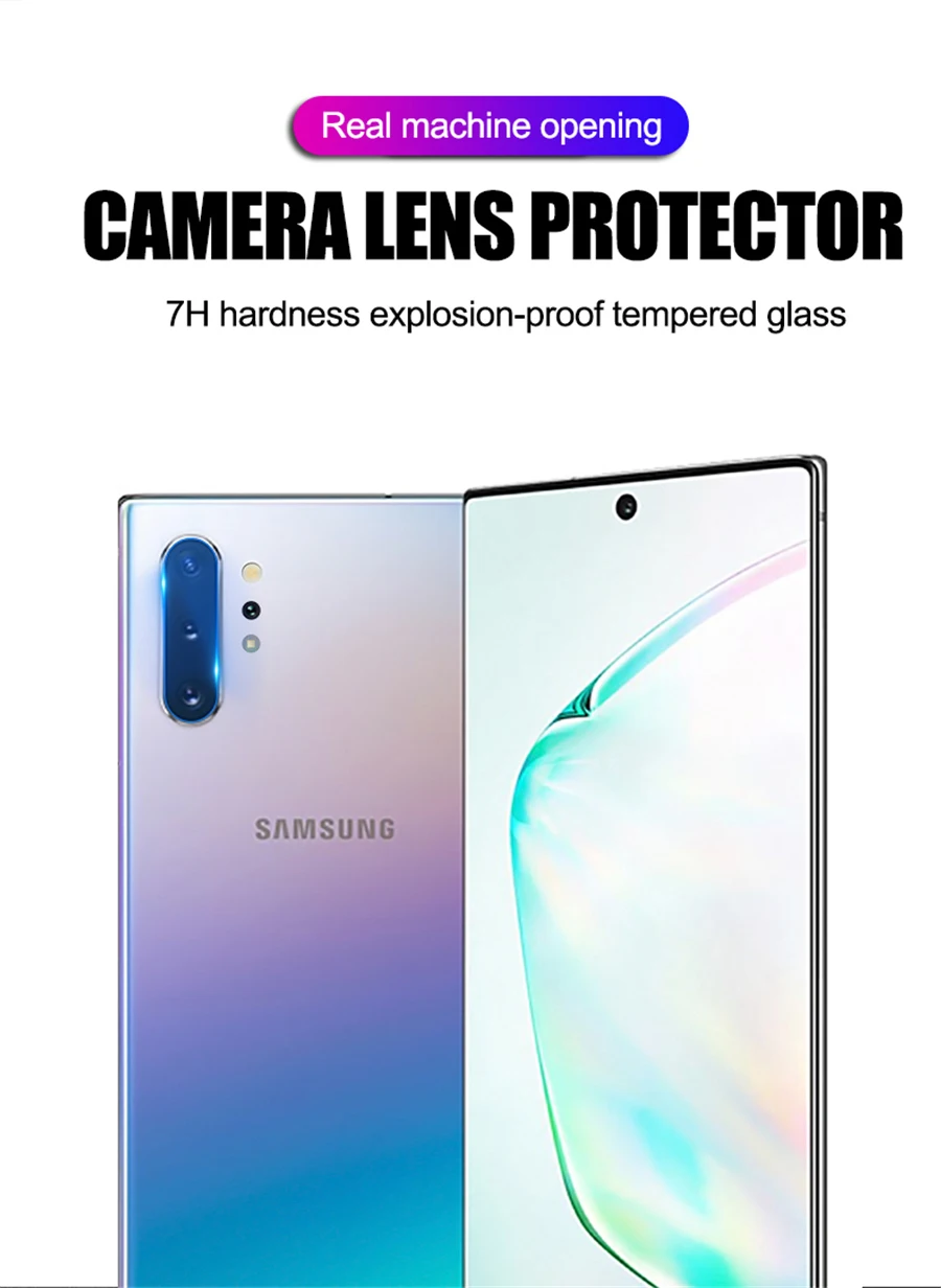 2 шт./лот, закаленное стекло для samsung Galaxy Note 10, задняя крышка для объектива камеры, Защита экрана для samsung Galaxy Note10 Plus, пленка
