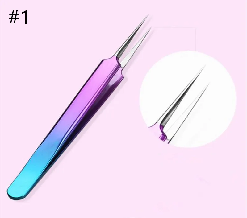 1 шт. из нержавеющей стали игольчатый Пинцет для прыщей черных точек средство для удаления акне уход за лицом Многоцелевой Расширение Накладные ресницы - Цвет: 1