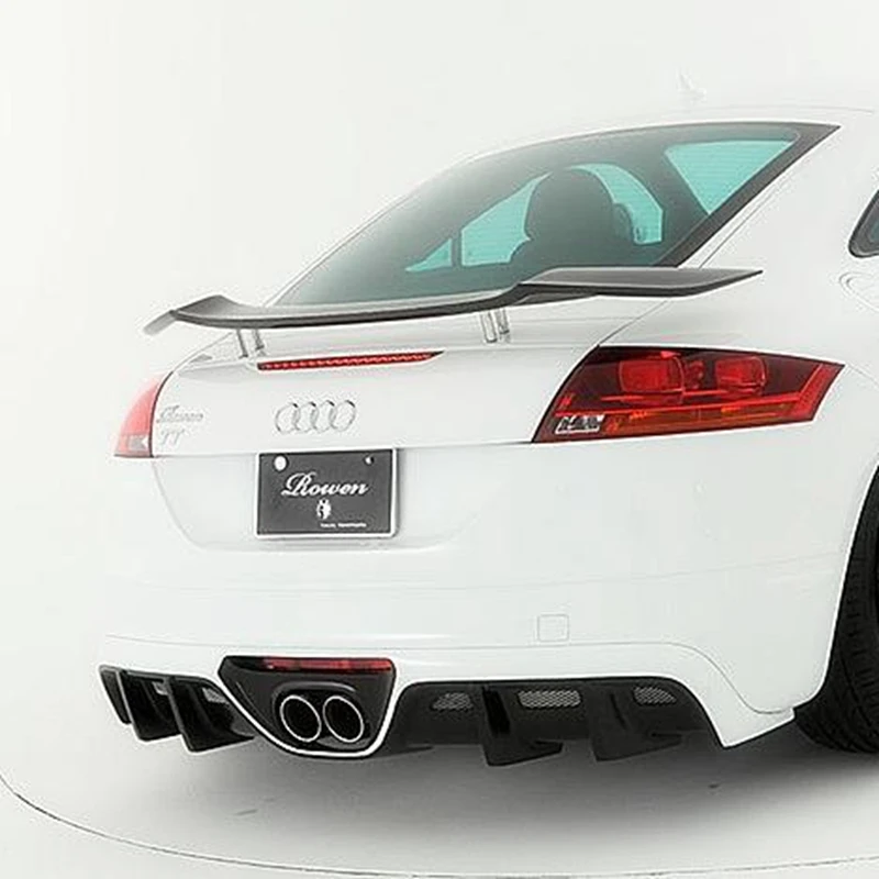 炭素繊維車のリアウイングスポイラーtrunkアウディtt tts ttrs rowen 