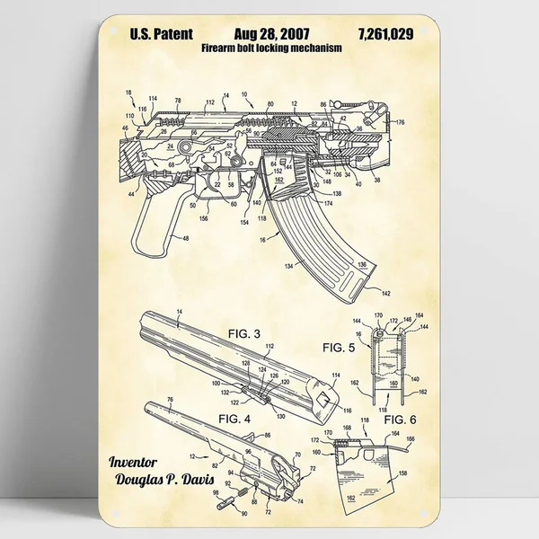

Davis Machine Gun Machine Gun 2007 Vintage Novelty Funny Tin Sign Bar Pub Home Metal Poster