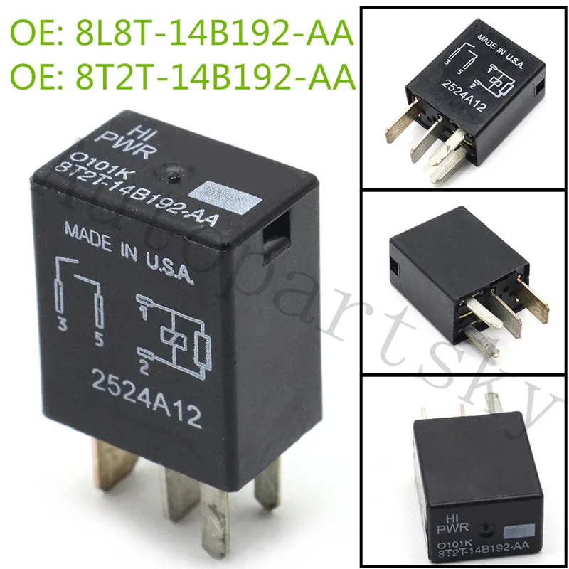 New Pwr Relay For Ford 8l8t14b192aa 8t2t14b192aa 8l8t14b192aa