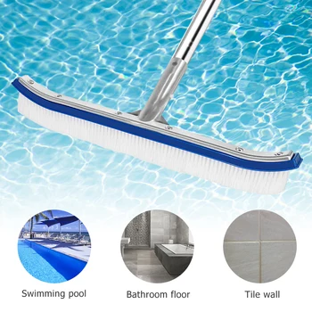 

18 Inch Swimming Pool Cleaning Brush Head Muitifunction Durable Pool Cleaner For Cleans Walls Tiles Floors Home Cleaning Tool